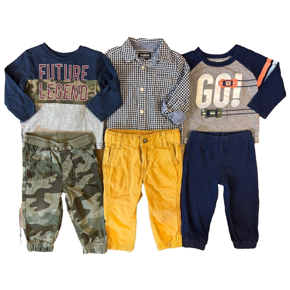 Baby Toddler Boy 12 Months Shirts Pants Long Sleeves Winter Clothes Camo Race Go